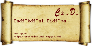 Csókási Diána névjegykártya