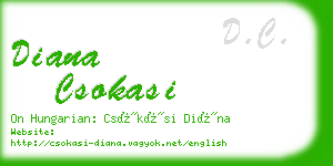 diana csokasi business card